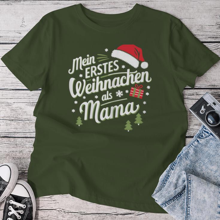 First Christmas As A Mum T-shirt Frauen Lustige Geschenke