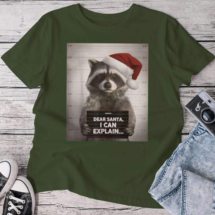 Christmas Outfit Women's Raccoon T-shirt Frauen Lustige Geschenke