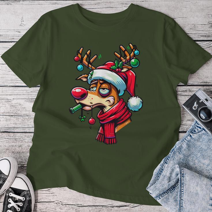 Reindeer Xmas Christmas Christmas T-shirt Frauen Lustige Geschenke