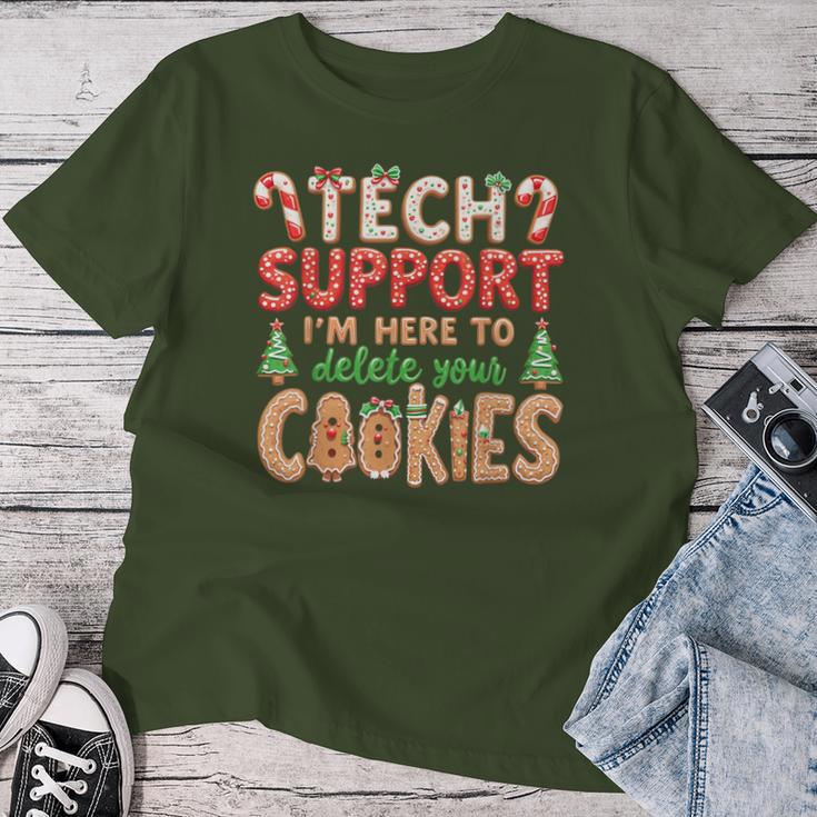 Tech Support Christmas Cookies For And Christmas T-shirt Frauen Lustige Geschenke