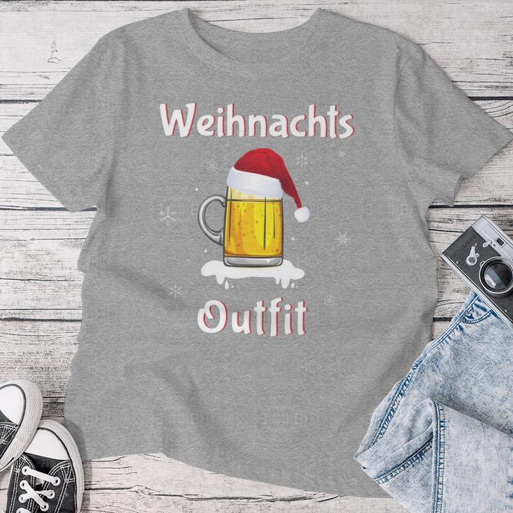 Christmas Outfit Women's Christmas Beer S T-shirt Frauen Lustige Geschenke