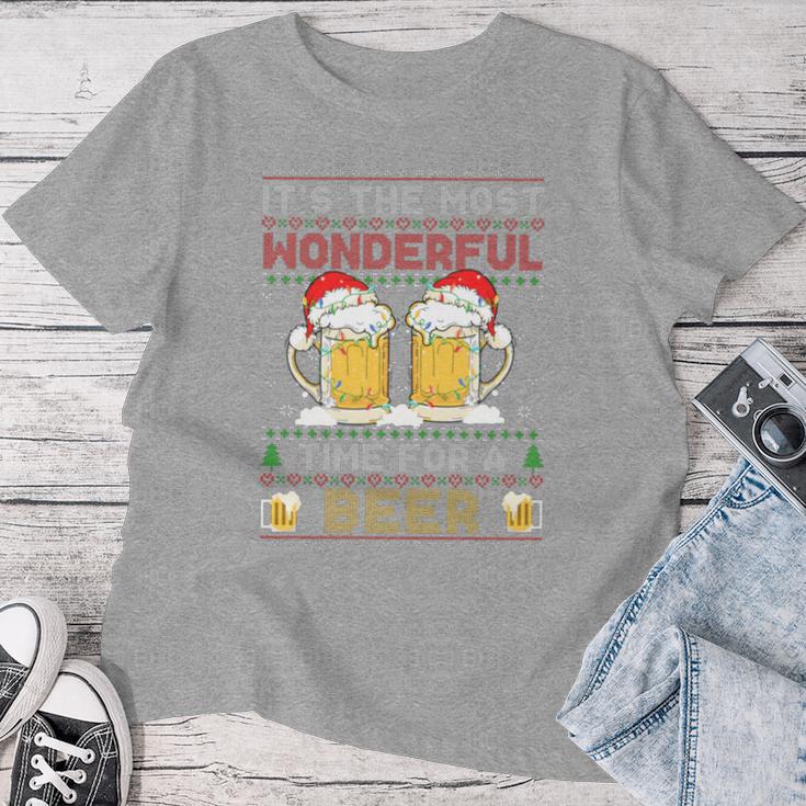 It's The Most Wonderful Time For A Beer Christmas Sweater T-shirt Frauen Lustige Geschenke