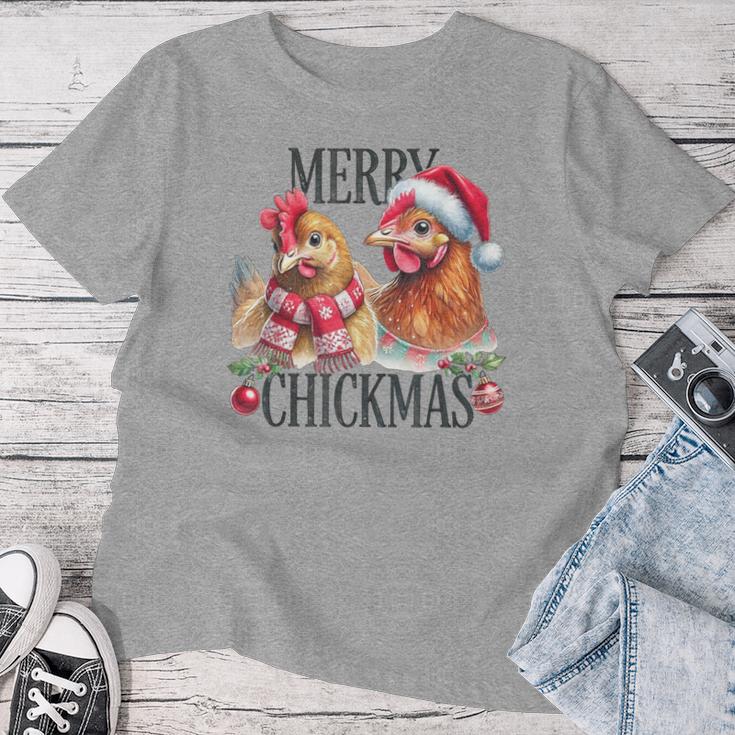 Merry Chickmas Chicken Christmas Jumper Christmas Farmer T-shirt Frauen Lustige Geschenke