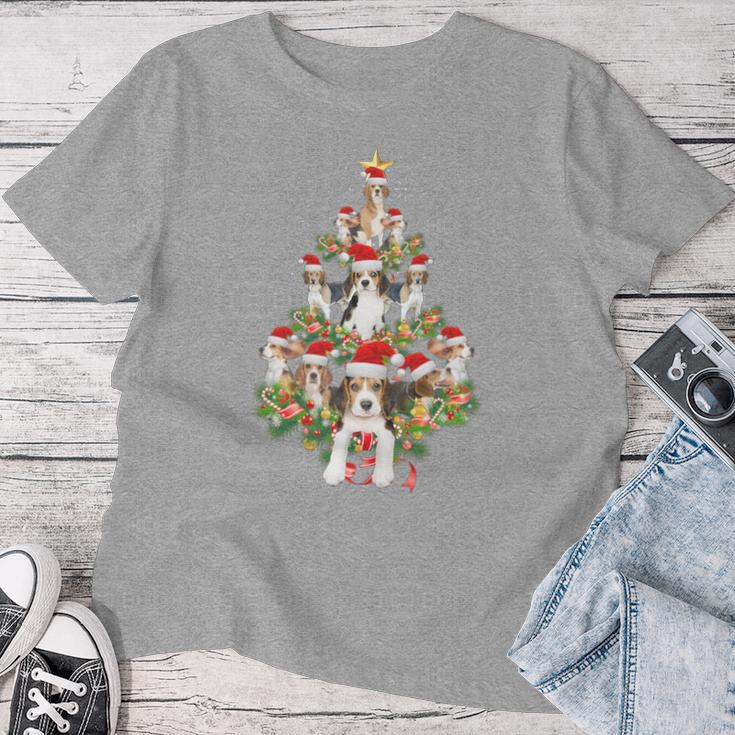 Santa Beagle Christmas Decoration Xmas Beagle Mum T-shirt Frauen Lustige Geschenke