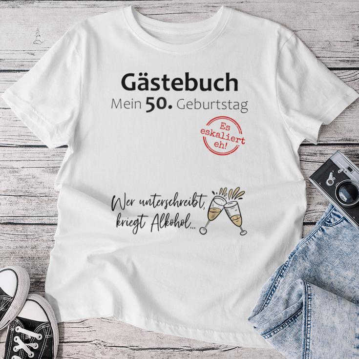 50Th Birthday Man Woman 50 Years 1973 Decorative T-shirt Frauen Lustige Geschenke