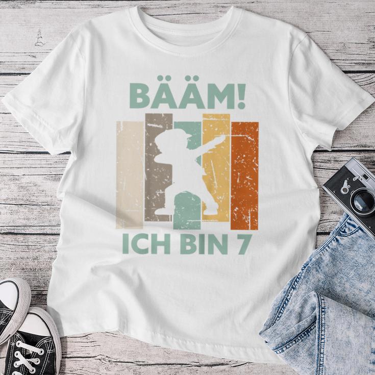 7Th Birthday Girl Kinder Bääm Ich Bin 7 Sieben Jahre Junge 7Th T-shirt Frauen Lustige Geschenke