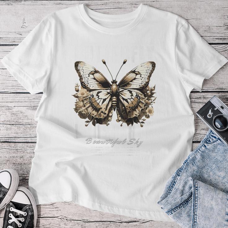 Hip Hop Butterfly Y2k Backprint Streetwear T-shirt Frauen Lustige Geschenke