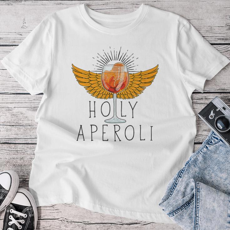 Holy Aperoli God Wine Glasses Saying T-shirt Frauen Lustige Geschenke