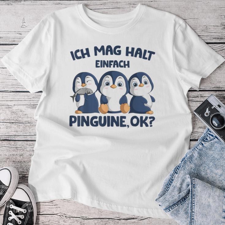 Ich Mag Halt Penguins Girls Children Women's Penguin T-shirt Frauen Lustige Geschenke