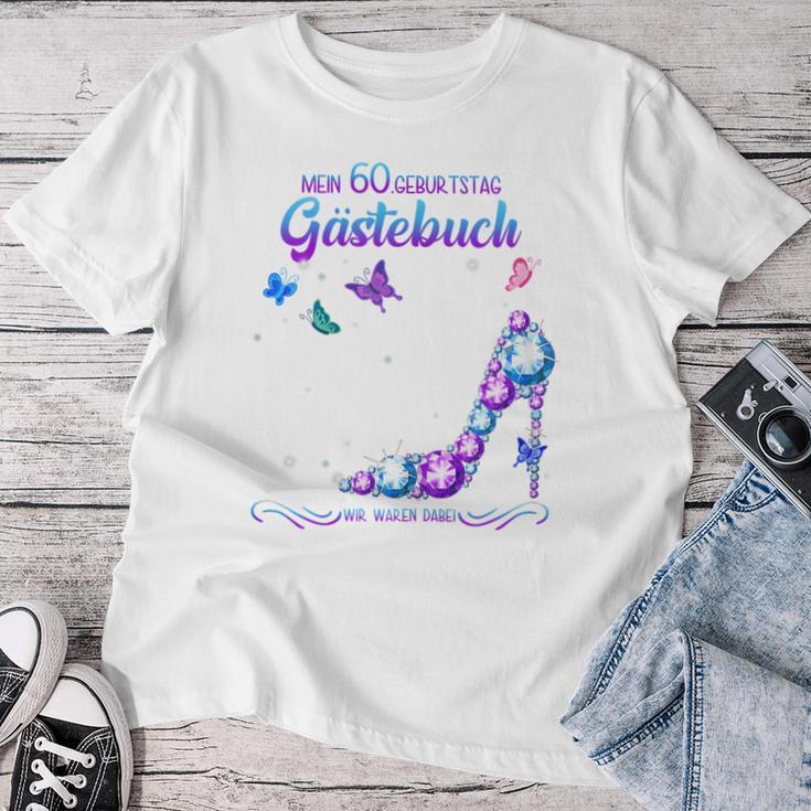 Ladies 60Th Birthday Guest Book Woman 1960 Ladies Guest Book T-shirt Frauen Lustige Geschenke