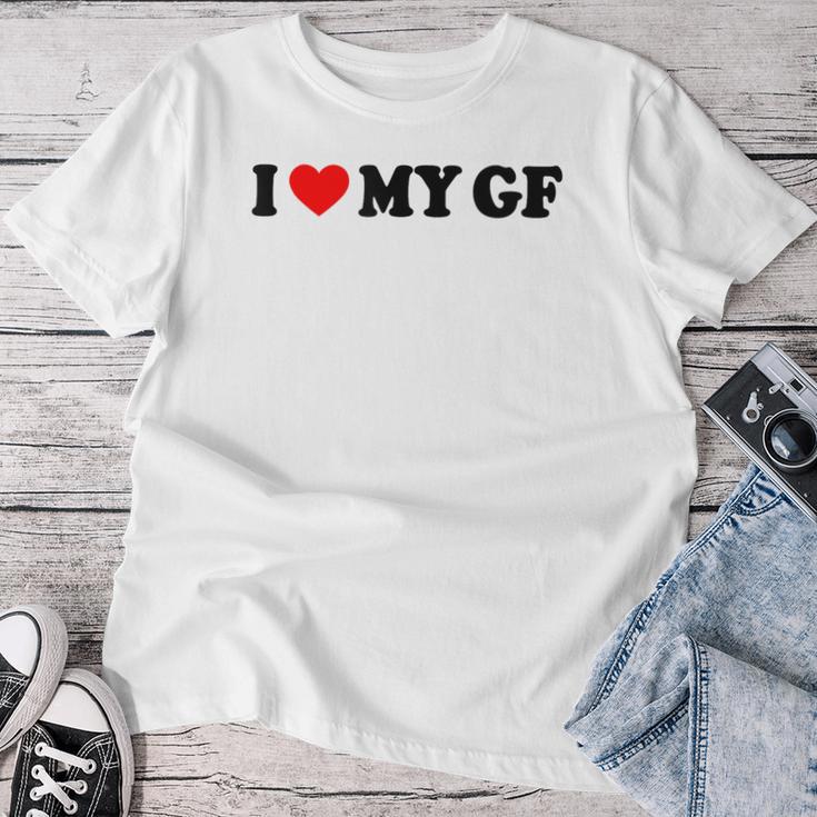 I Love My Gf I Heart My Gf I Love My Girlfriend S T-shirt Frauen Lustige Geschenke