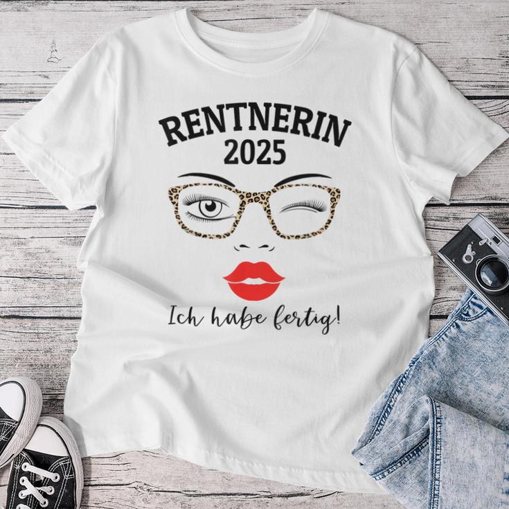 Pensioner 2025 Leopard Glasses For Woman In Retirement Have Ready T-shirt Frauen Lustige Geschenke