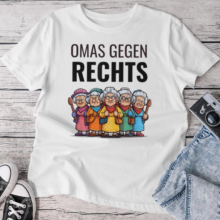 Stellungnahme Gegen Rechts Omas Gegen Rechts T-shirt Frauen Lustige Geschenke