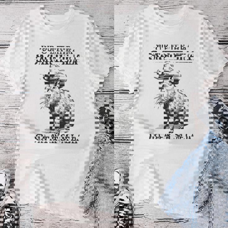 You're Either A Smart Fella Or A Fart Smella Sarcastic Women T-shirt Funny Gifts