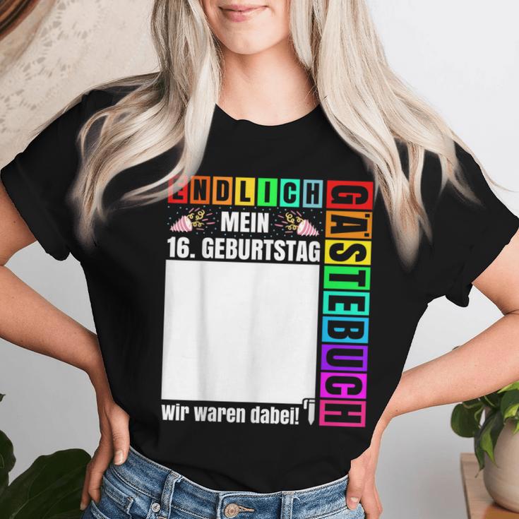 16 Geburtstag Nager Gästebuch Junge Mädchen 16 Jahre T-shirt Frauen Geschenke für Sie