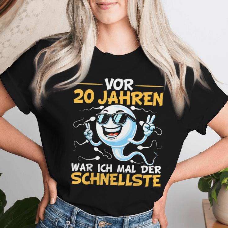 20Th Birthday Man Woman 20 Years 2004 Decorative T-shirt Frauen Geschenke für Sie