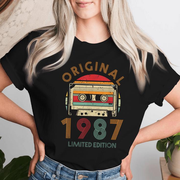 37Th Birthday Original Womenintageintage 1987 T-shirt Frauen Geschenke für Sie