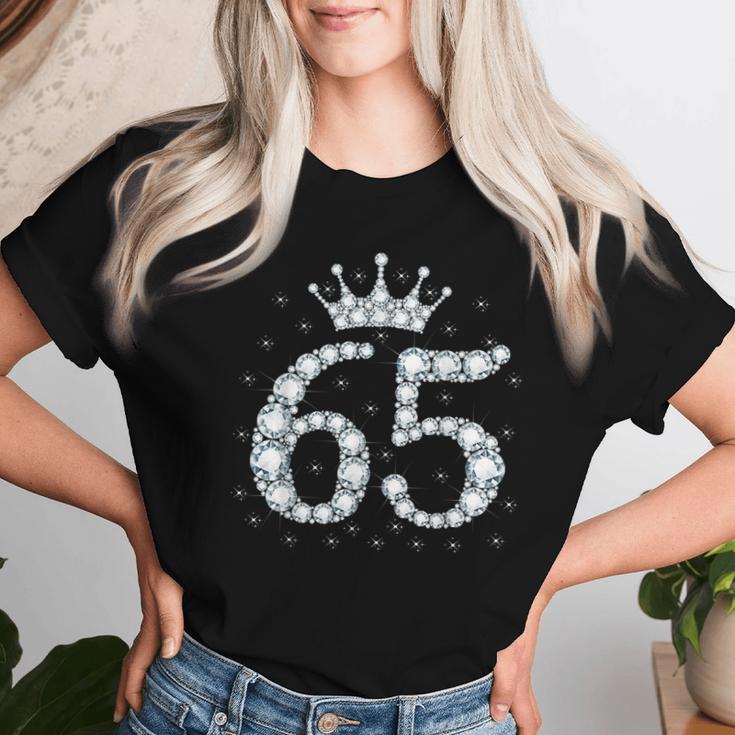 65 Crown 65 Years Old Happy 65Th Birthday Girls Ladies T-shirt Frauen Geschenke für Sie