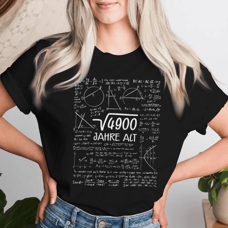 70Th Birthday Woman Man Root 4900 70 Years T-shirt Frauen Geschenke für Sie