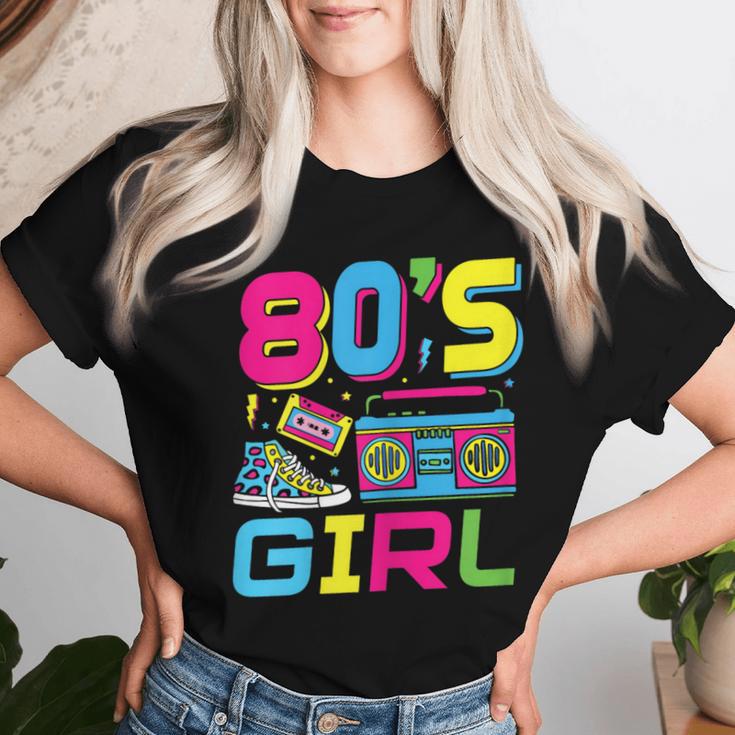 80S Girl 80S Theme Party 80S Outfit T-shirt Frauen Geschenke für Sie