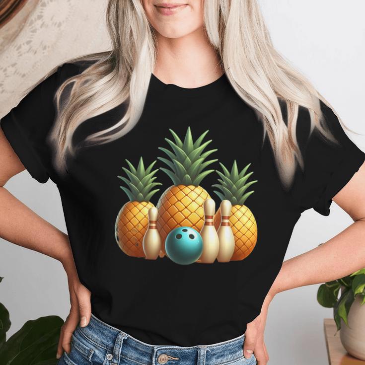 Ananas Bowling T-shirt Frauen Geschenke für Sie