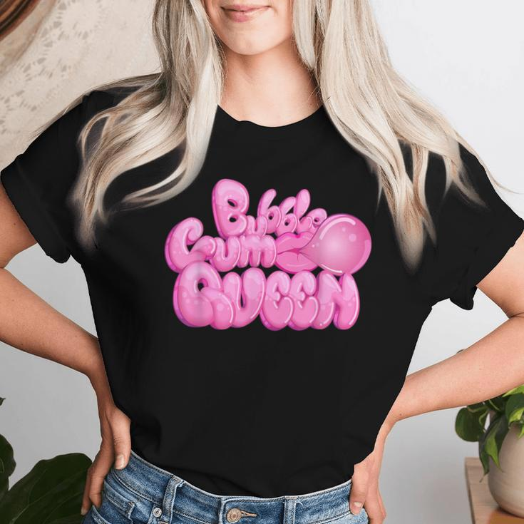 Bubblegum Queen I Bubblegum Chewing Candy Sweet T-shirt Frauen Geschenke für Sie