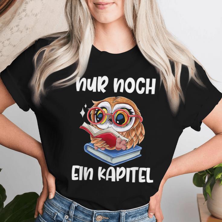 Buchwurm Nur Noch Ein Kapitel Book Lese Owl T-shirt Frauen Geschenke für Sie