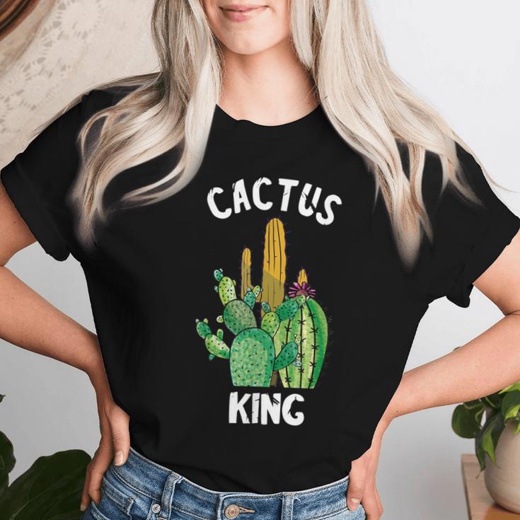 Cactus King Cactus Cactus Gardener Plants Cactus T-shirt Frauen Geschenke für Sie