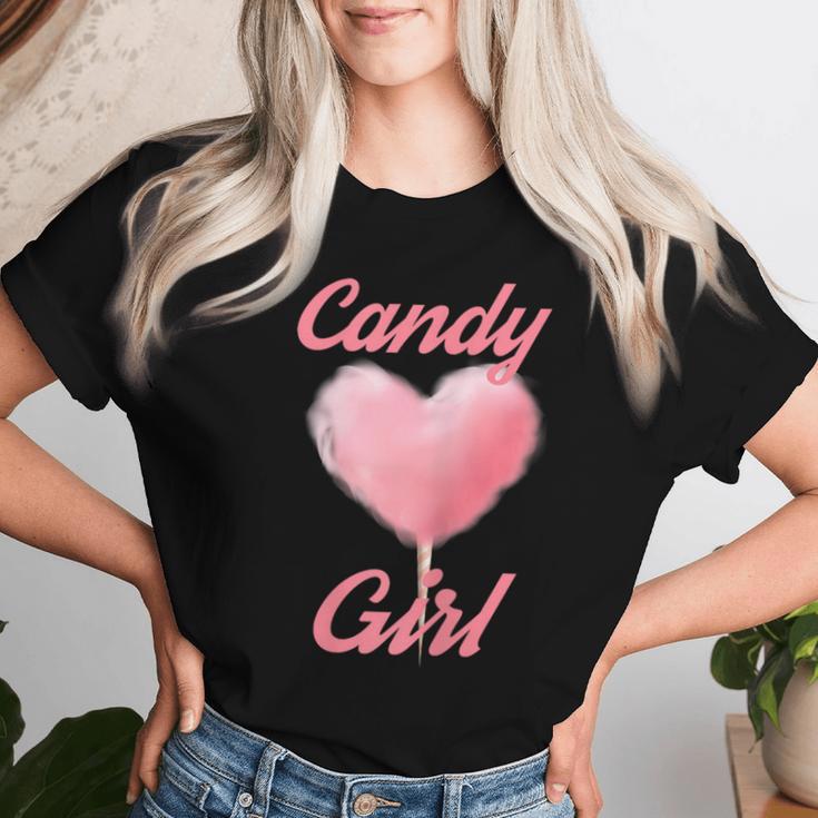 Candy Floss Women's Girls Juniors Women's T-shirt Frauen Geschenke für Sie