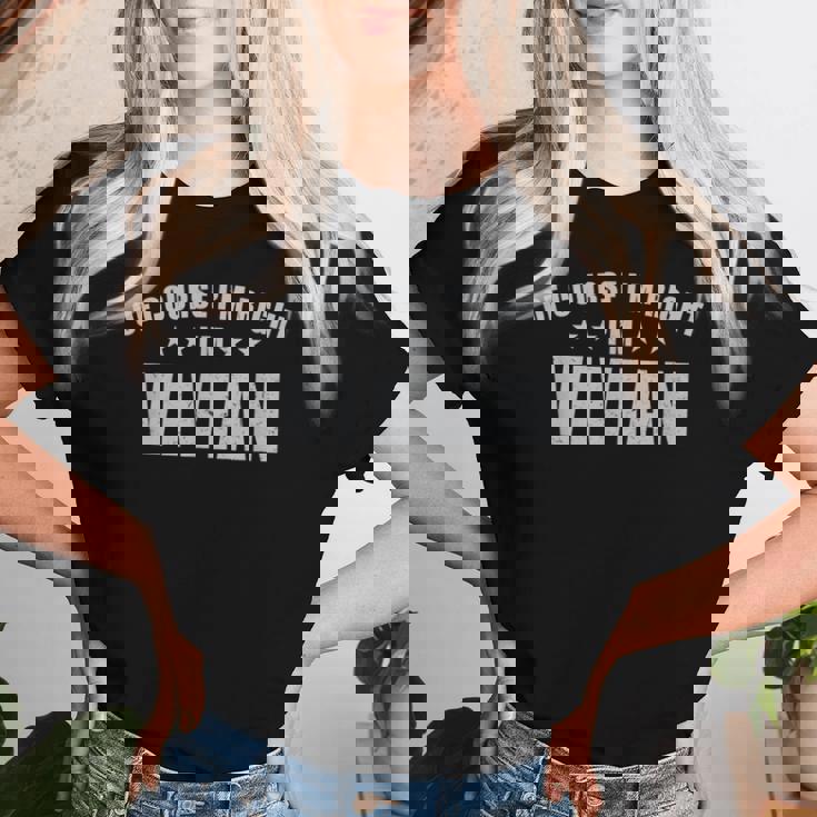 Of Course I'm Right I'mivian Prénom Sarcastic Surnom T-shirt femme Cadeaux pour elle