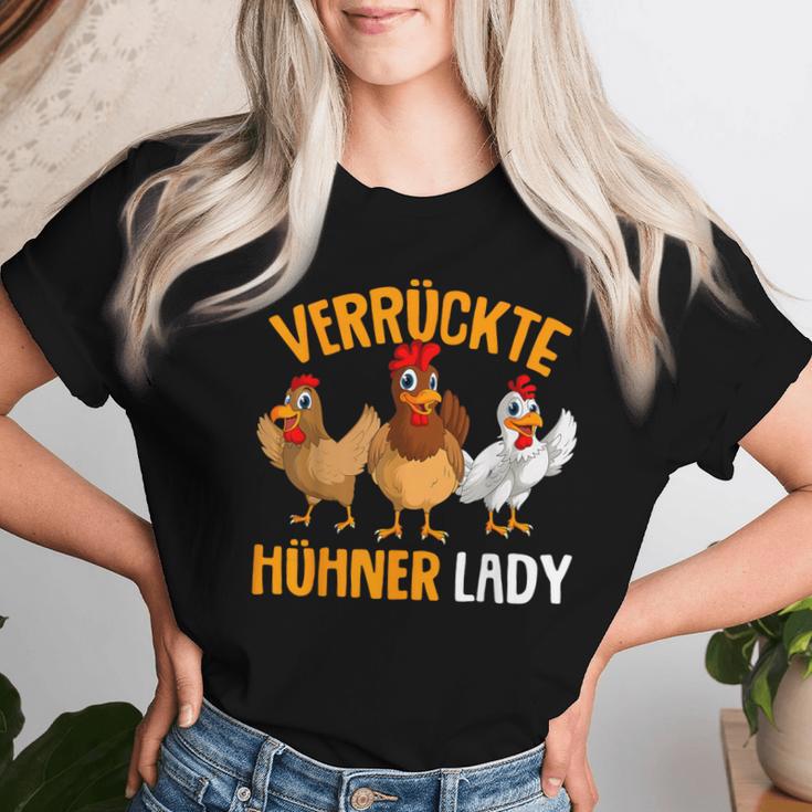 Crazy Chicken Lady Farmer Chicken S T-shirt Frauen Geschenke für Sie