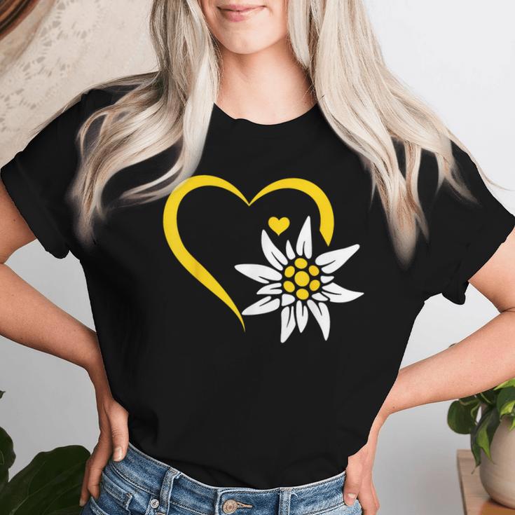 Edelweiss Blumenberg Edelweiss Flowers S T-shirt Frauen Geschenke für Sie