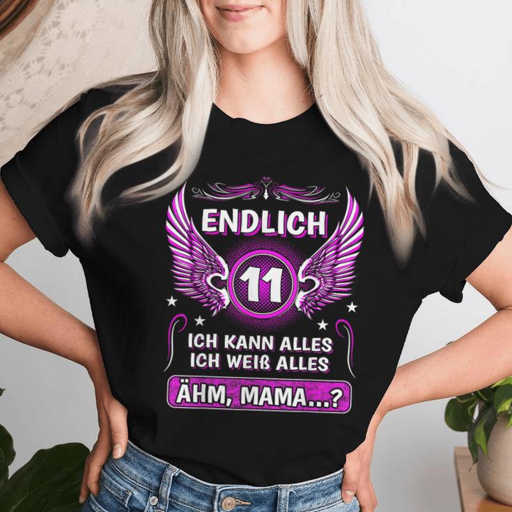 Endlich 11 Ähm Mama 11St Birthday Boy Girl Child S T-shirt Frauen Geschenke für Sie