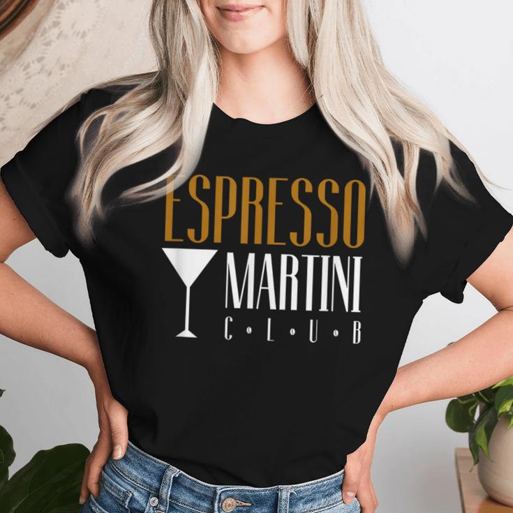 Espresso Martini Club Coffee Cocktail Cafe Coffee Bar Team T-shirt Frauen Geschenke für Sie