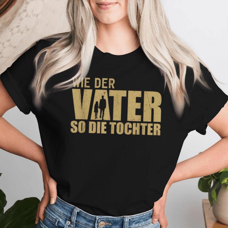 As The Father So The Daughter Partner Look Dad Father's Day T-shirt Frauen Geschenke für Sie