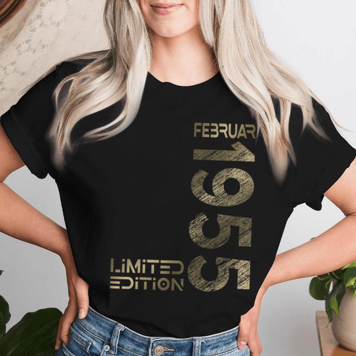 February 1955 Man Woman 70Th Birthday Limited Edition T-shirt Frauen Geschenke für Sie