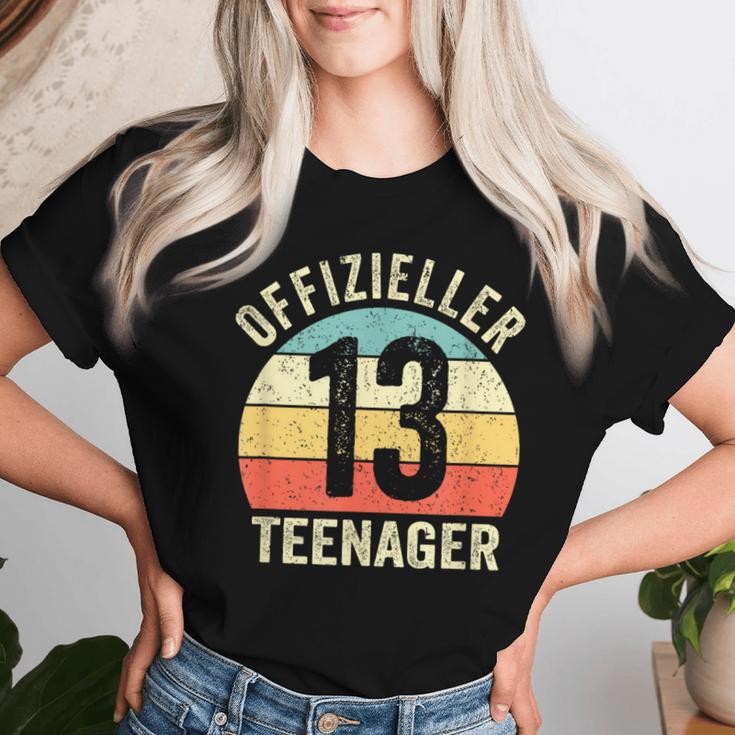 Finally 13Th Birthday Boy Girl Official Nager S T-shirt Frauen Geschenke für Sie