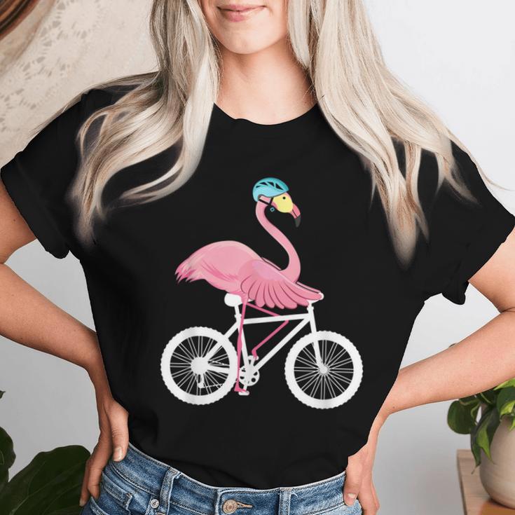 Flamingo Bicycle Bike Flamingo T-shirt Frauen Geschenke für Sie