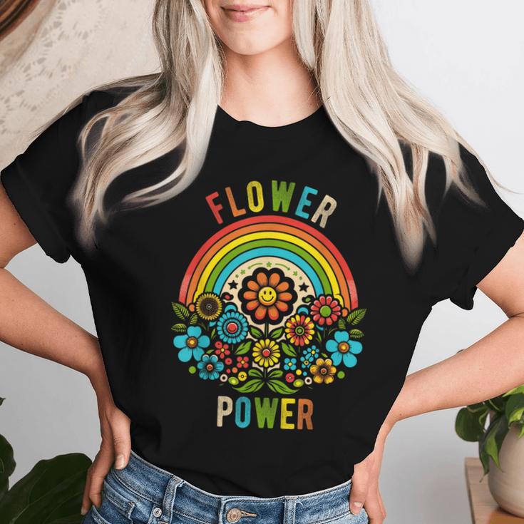 Flower Power Retro Nature Nostalgiaintage Outdoor Power T-shirt Frauen Geschenke für Sie