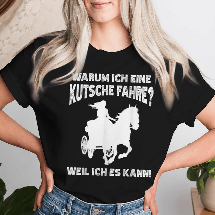 Horse Carriage Driving Carriage Coach T-shirt Frauen Geschenke für Sie