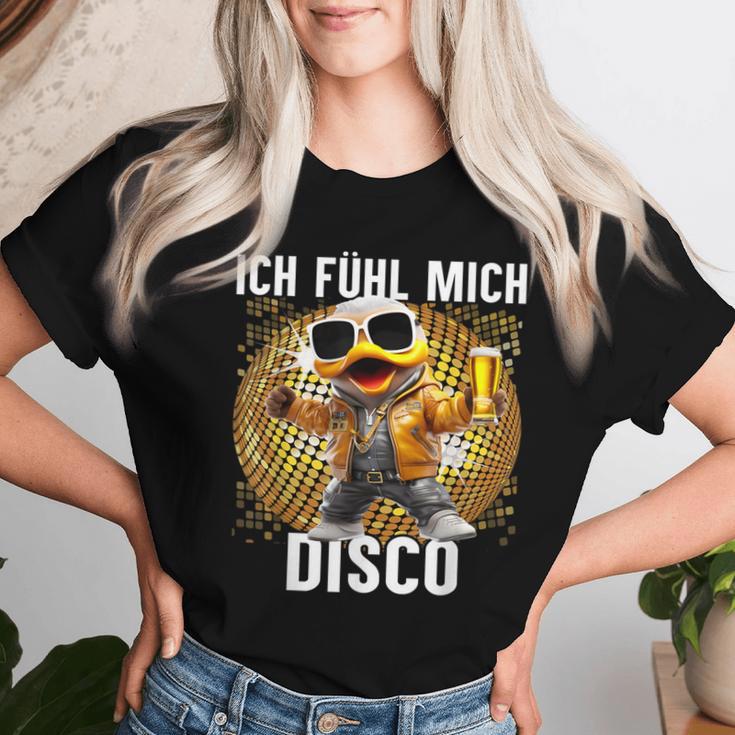 Ich Fühle Mich Disco Disco Duck Apres-Ski Party T-shirt Frauen Geschenke für Sie