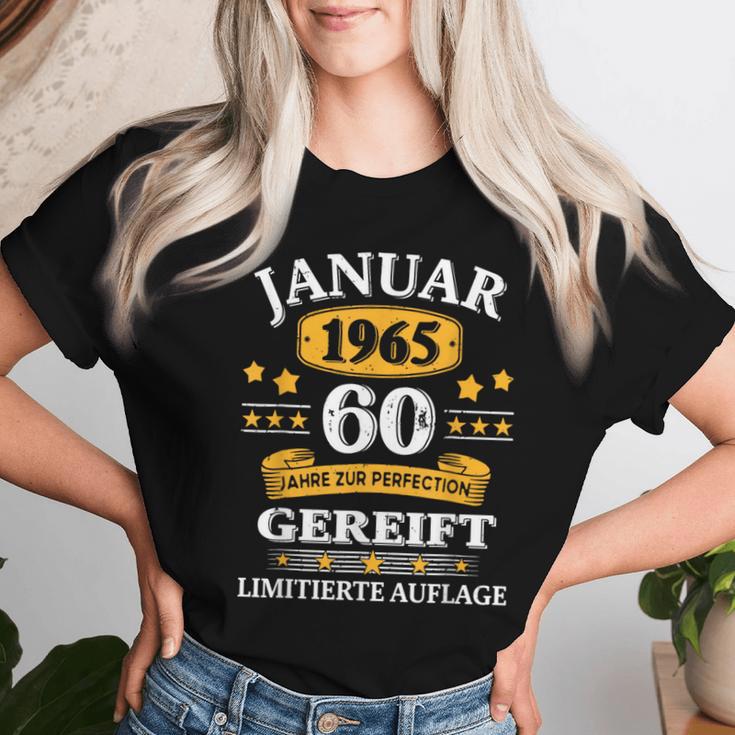 January 1965 60Th Birthday Man Woman T-shirt Frauen Geschenke für Sie