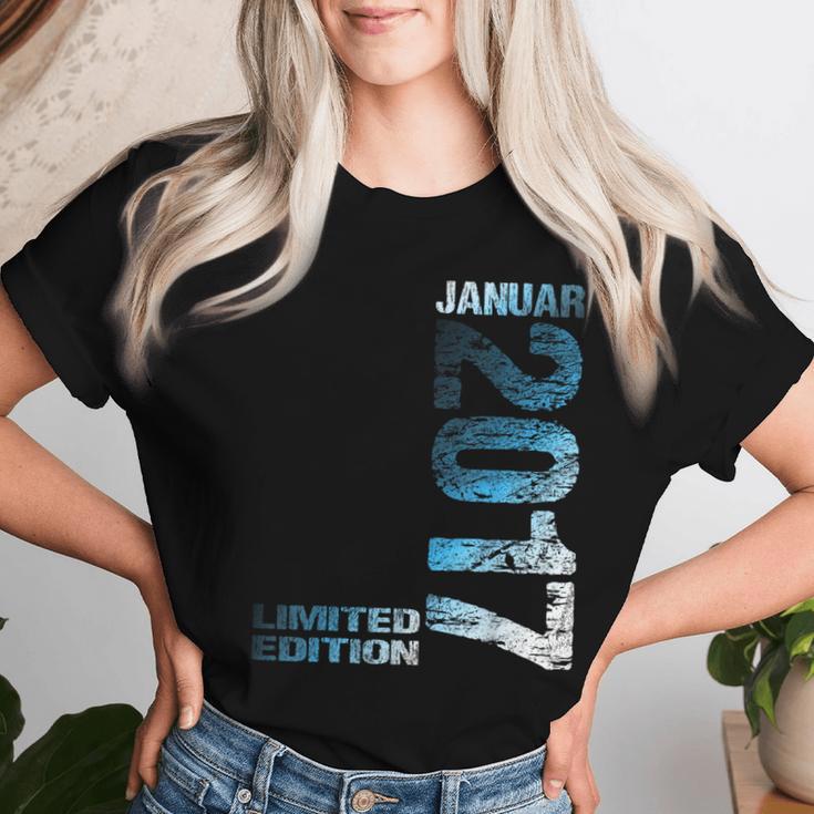 January 2017 Boy Girl 8Th Birthday Limited Edition T-shirt Frauen Geschenke für Sie