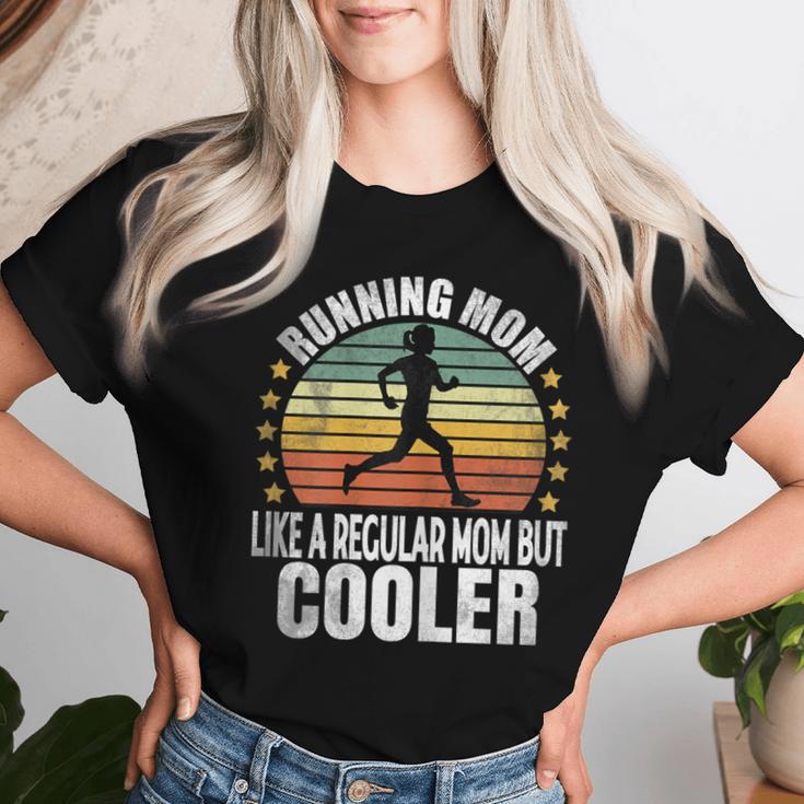 Jogging Retro Marathon Mother's Day Wife Mum T-shirt Frauen Geschenke für Sie