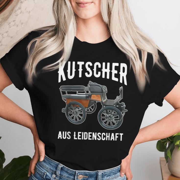 Kutscher Aus Leidenschaft Horse-Drawn Carriage Driving T-shirt Frauen Geschenke für Sie