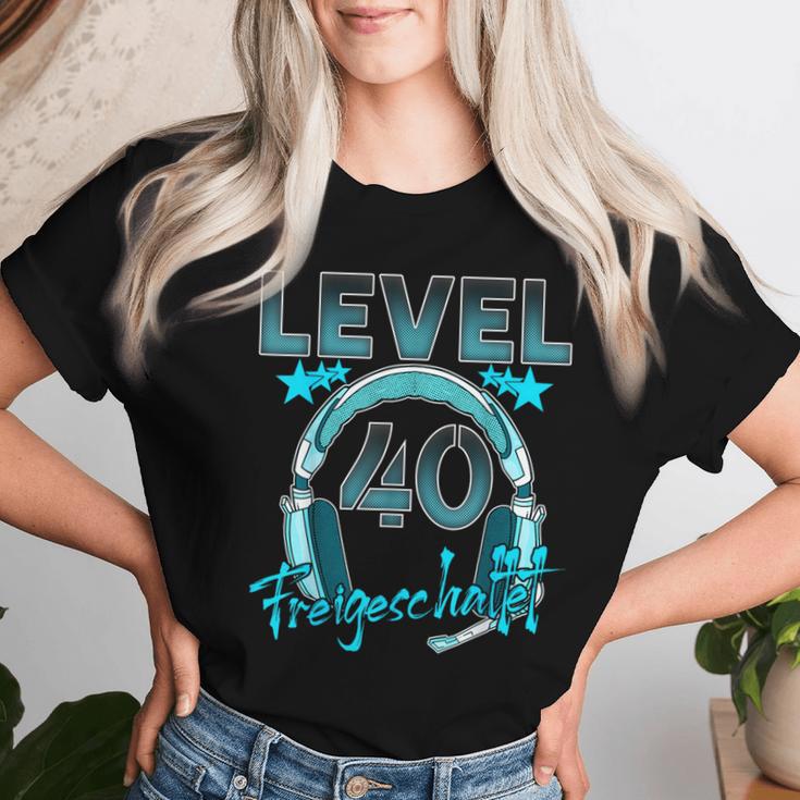 Level 40 Years Birthday Man Woman 1982 Gamer T-shirt Frauen Geschenke für Sie