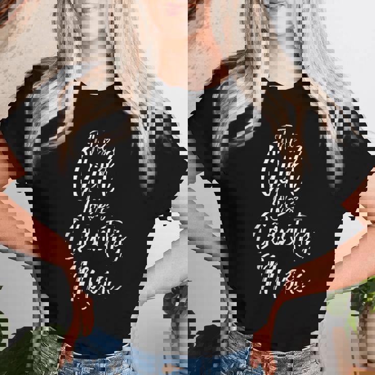 Linda Cita Country Para Es Que Esta Chica Ama La Música Country Sin Mangas Camiseta de mujer Regalos para ella