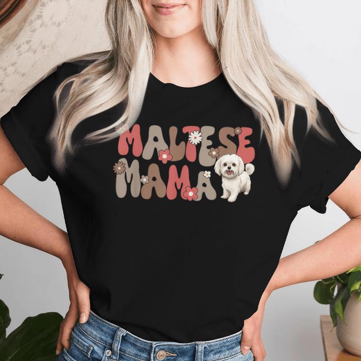 Maltese Groovy World's Best Maltese Mum T-shirt Frauen Geschenke für Sie