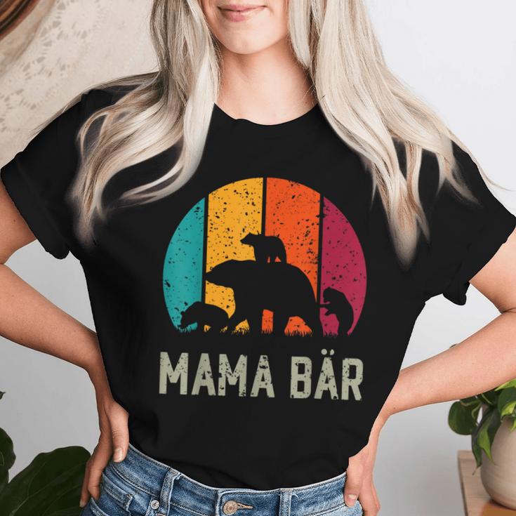 Mama Bear 3 Children Mother's Day Mother Women's T-shirt Frauen Geschenke für Sie