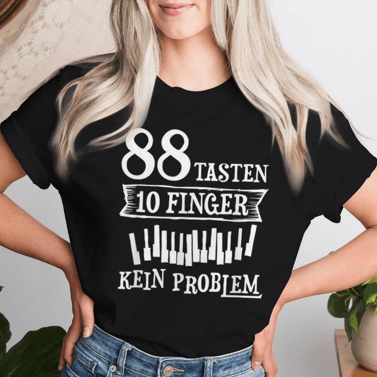 Musician 88 Keys 10 Finger Pianist Piano Teacher T-shirt Frauen Geschenke für Sie